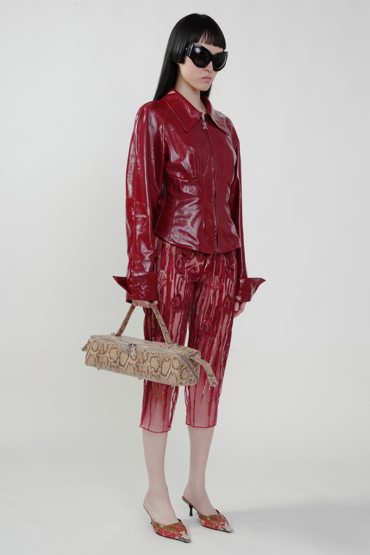 THE XL ZIPPER FERMI BAG IN PYTHON