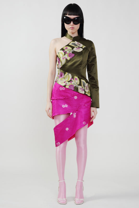Pre-Order: Hot Pink Button Skirt