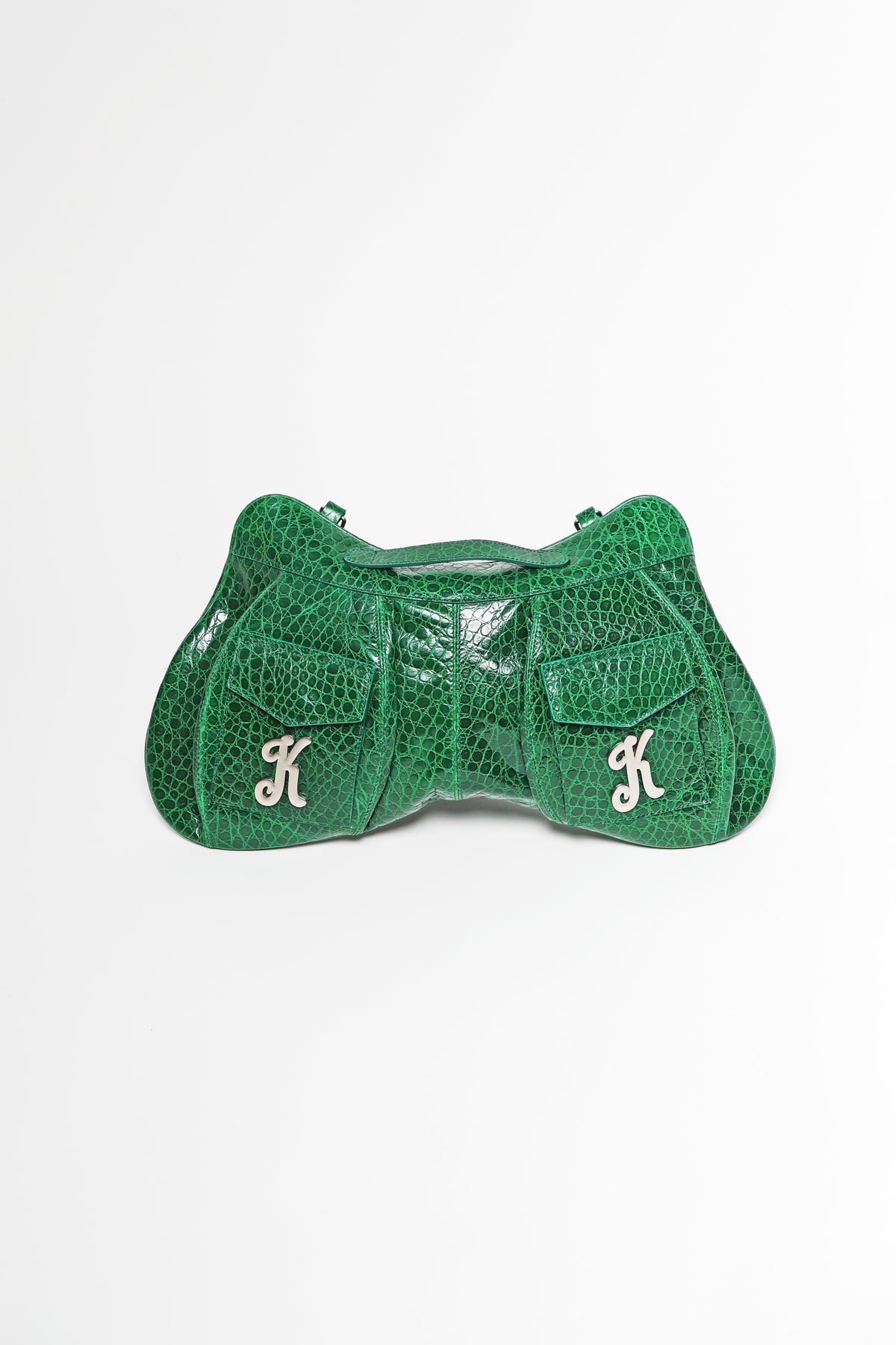 Green Croc Butt Bag