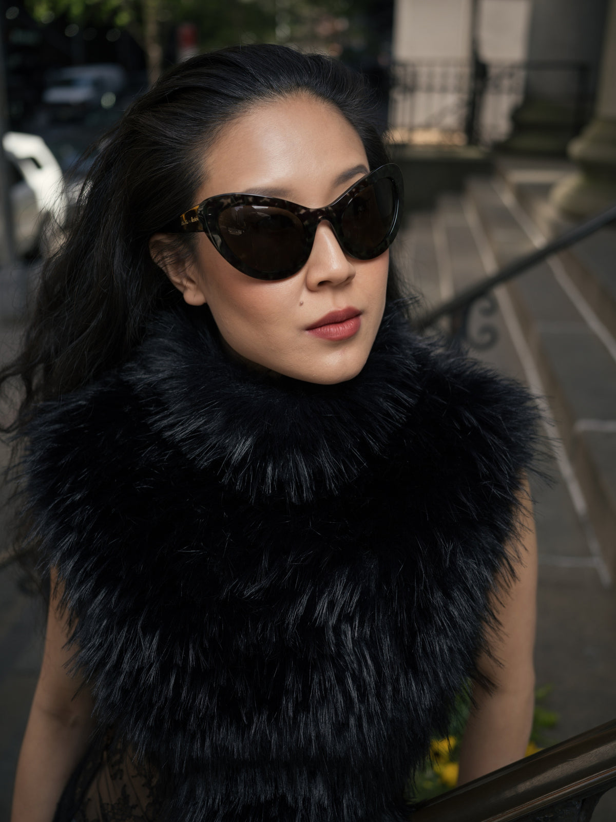 Kim Shui x illesteva -Sunglasses-Charcoal / Grey