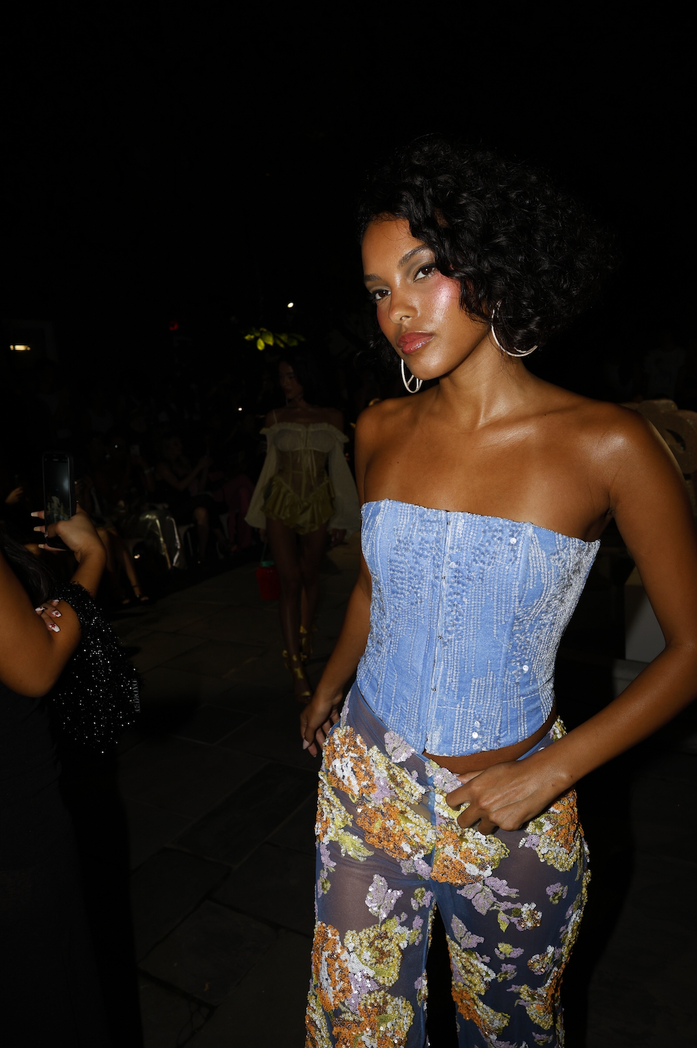 Periwinkle Velvet Bustier-FINAL SALE