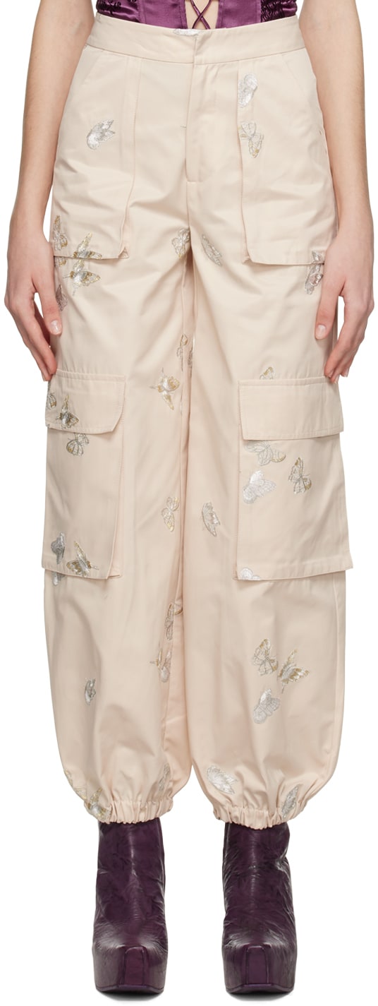 Butterfly & Floral Embroidered Camo Pants – KIC NYC