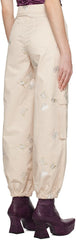 Butterfly Embroidery Cargo Pants