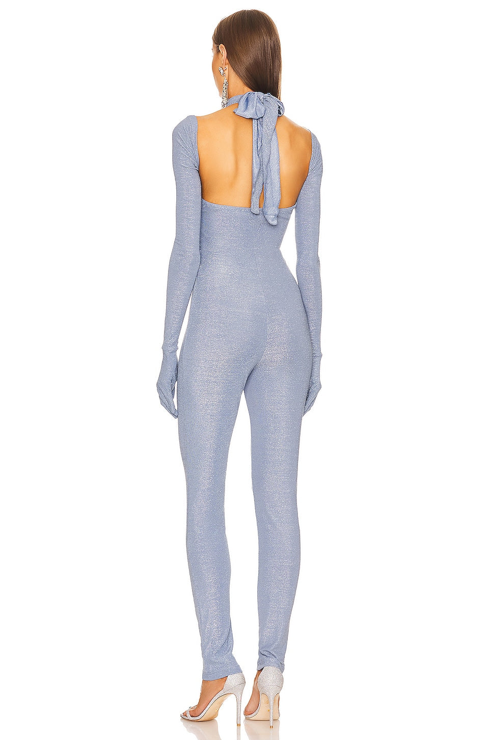 Glitter Wrap Jumpsuit