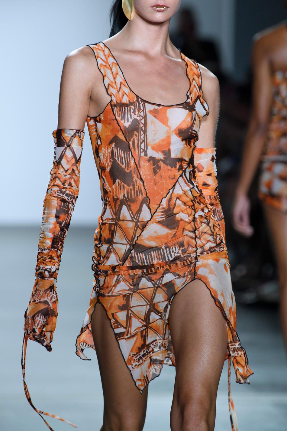 mesh dress with gloves Mesh Print Dress with Gloves- Last one Medium
