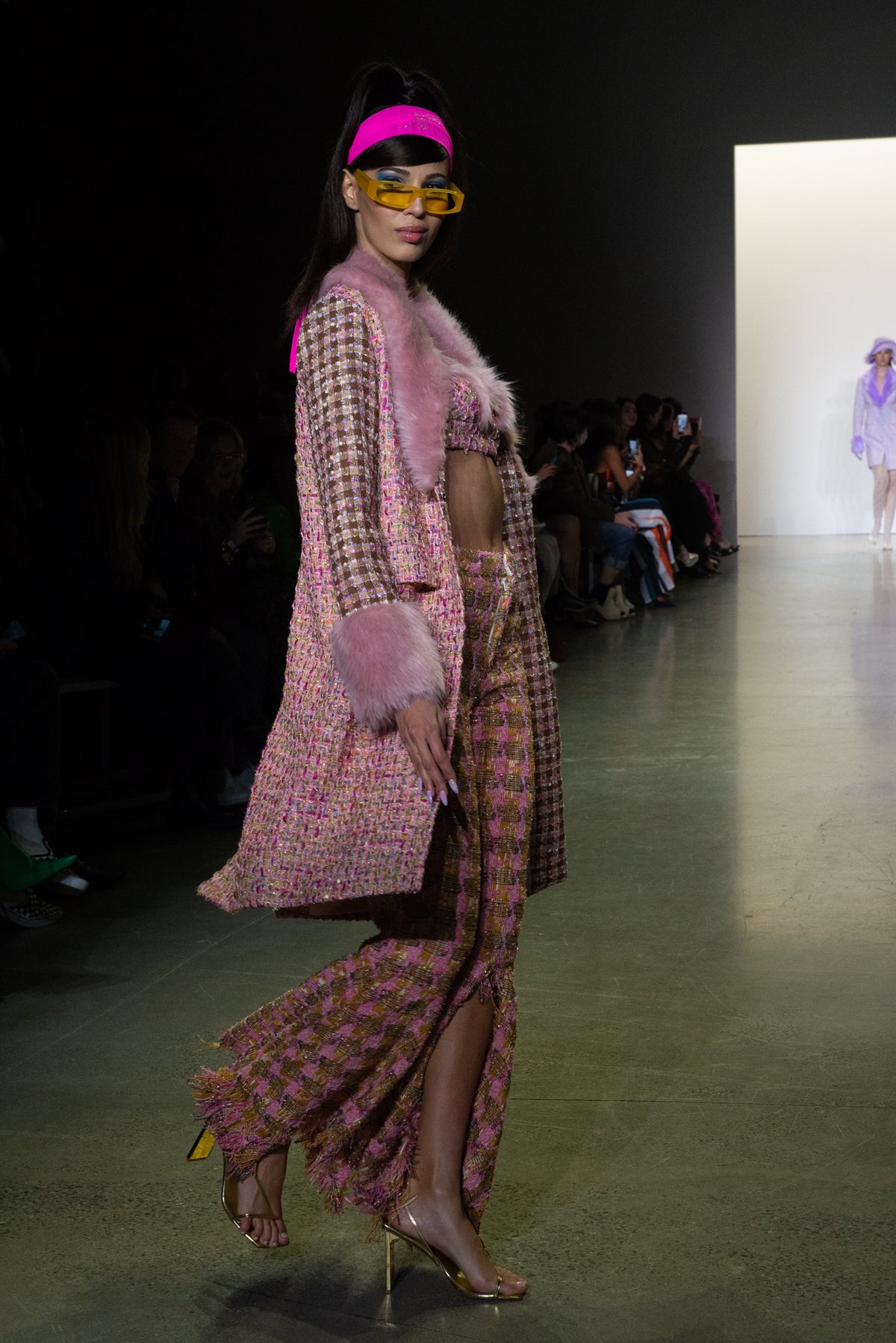 Pink Vegan Fur Coat-Final Sale