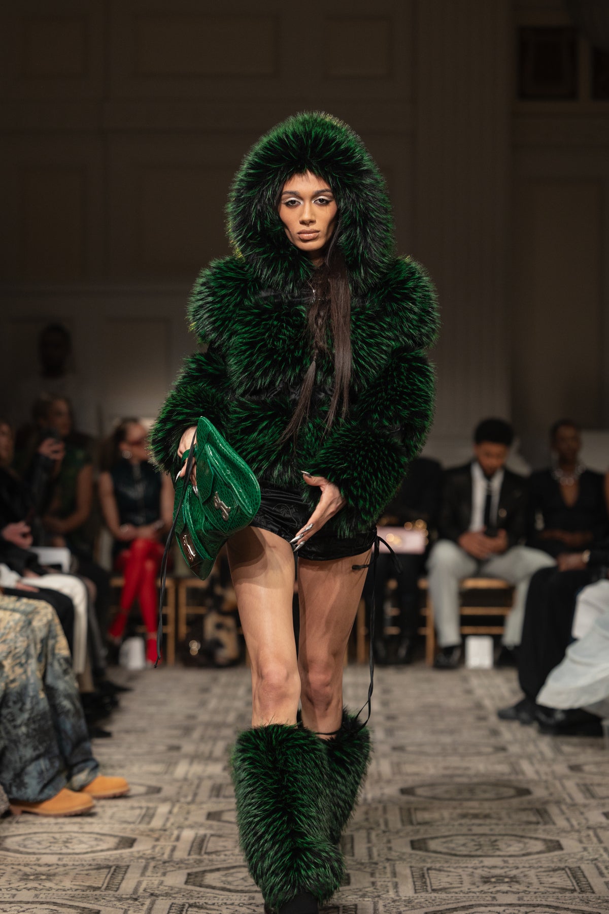 Memphy Fur Panel Coat-Pre Order