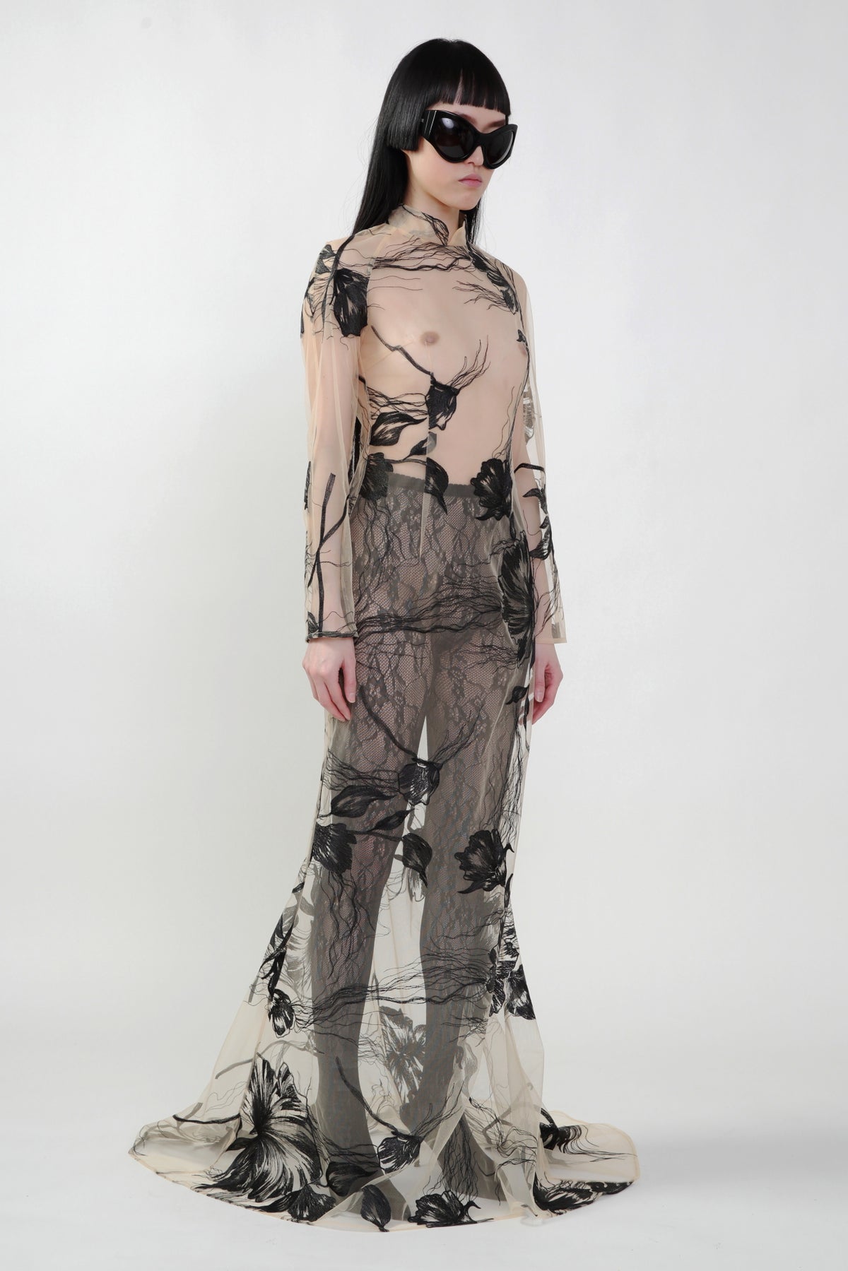 Pre Order: Sheer Embroidered Grown