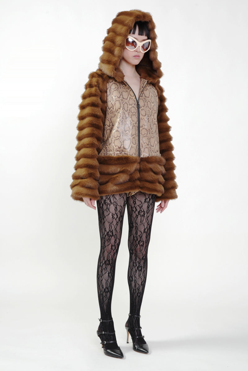 Python Vegan Fur Jacket (Pre-Order)