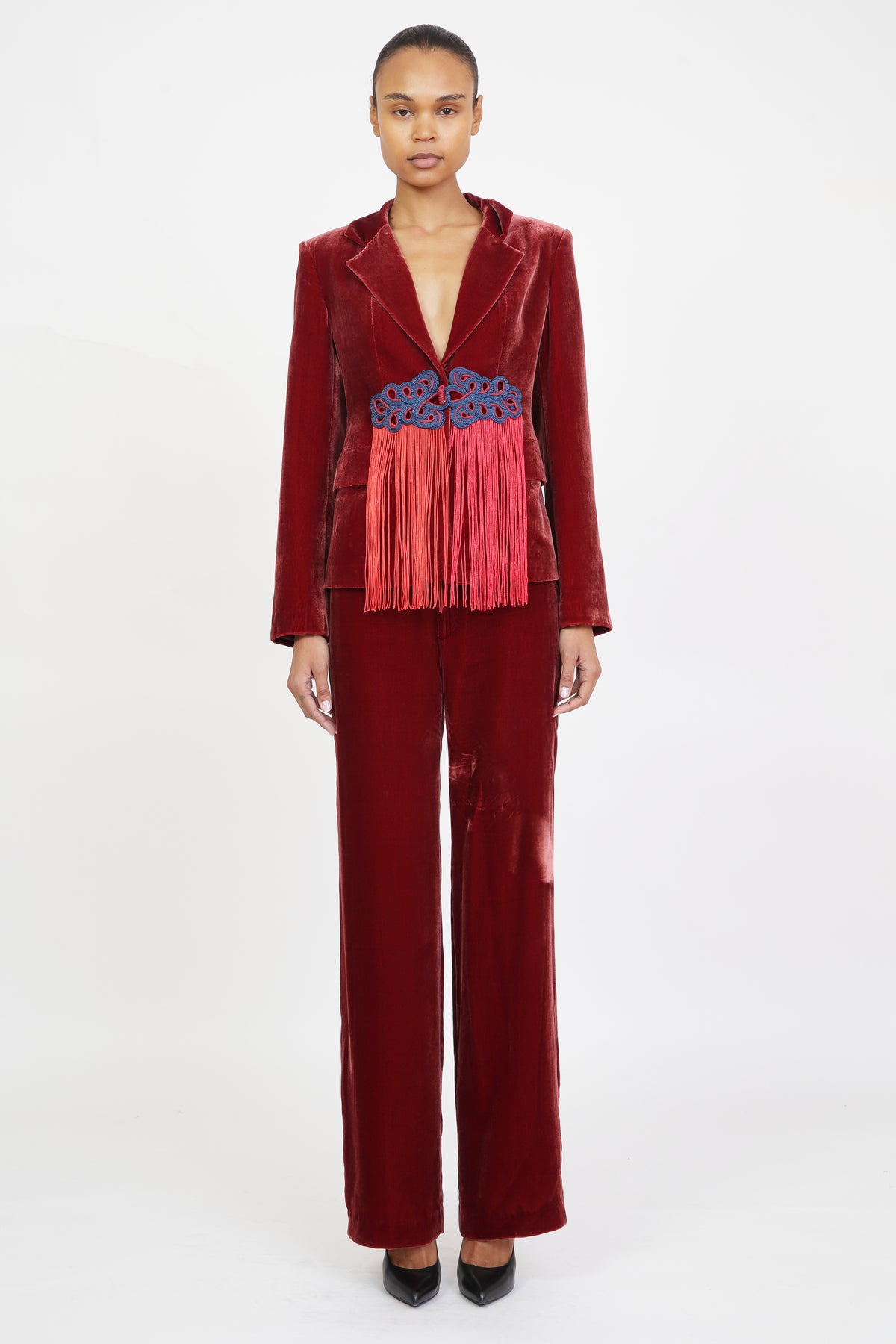 Lihem Silk Velvet Blazer