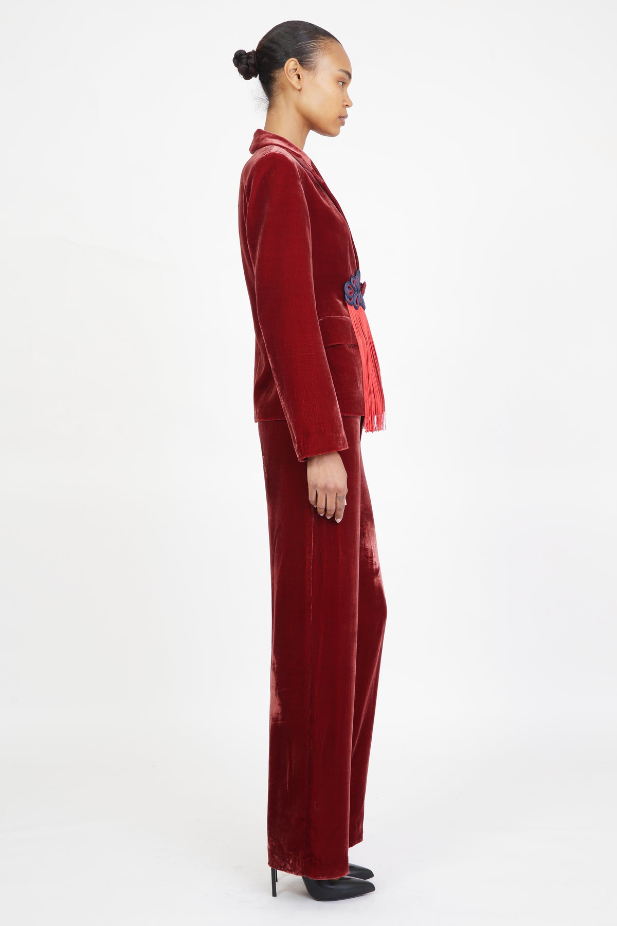 Lihem Silk Velvet Blazer