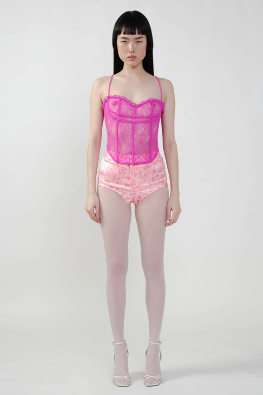 Pre-Order: Lace Corset in Pink