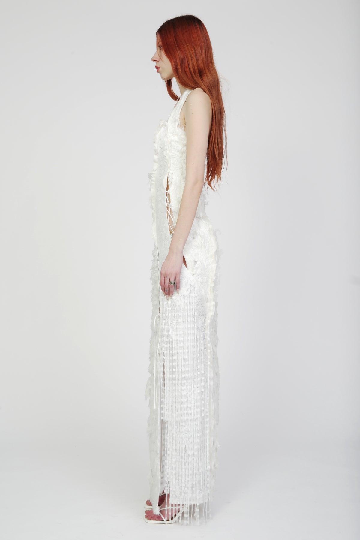 Sarah Textured Lace Up Gown Pre-Order