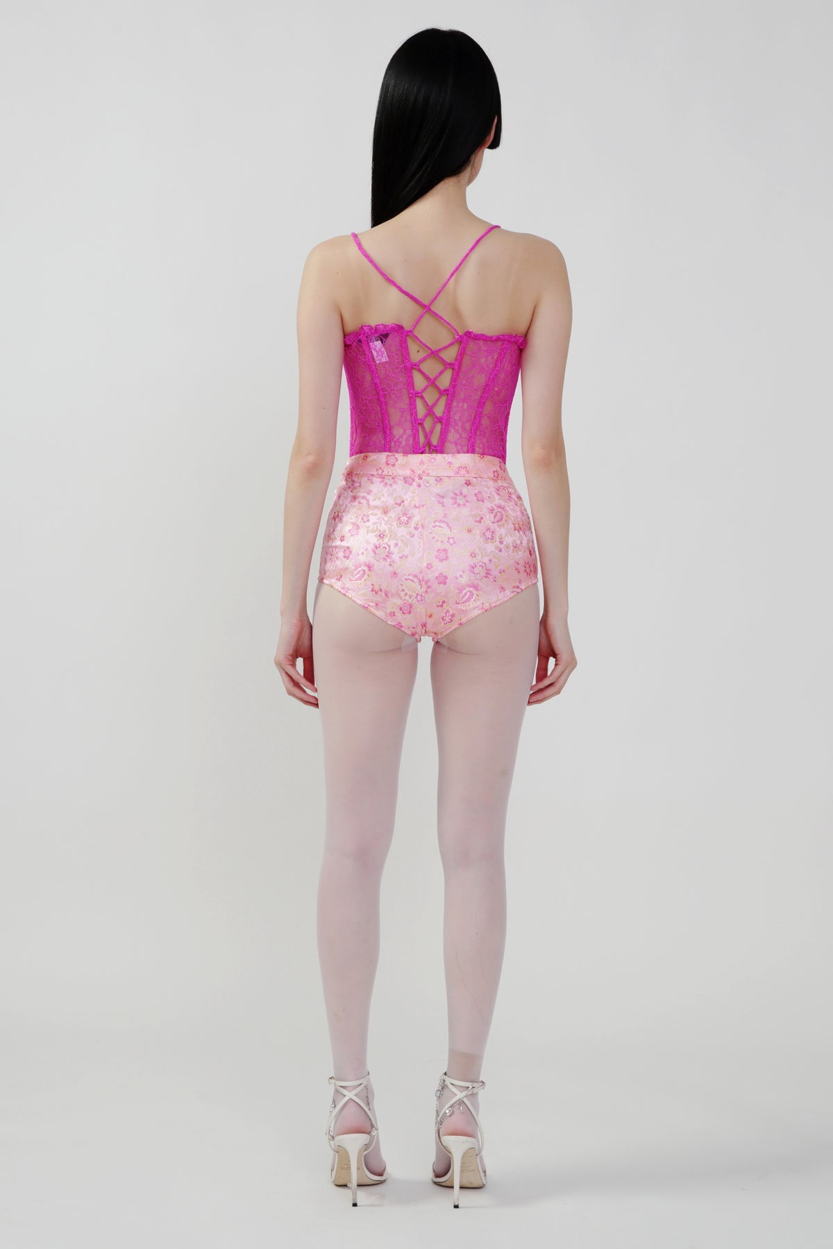 Pre-Order: Lace Corset in Pink