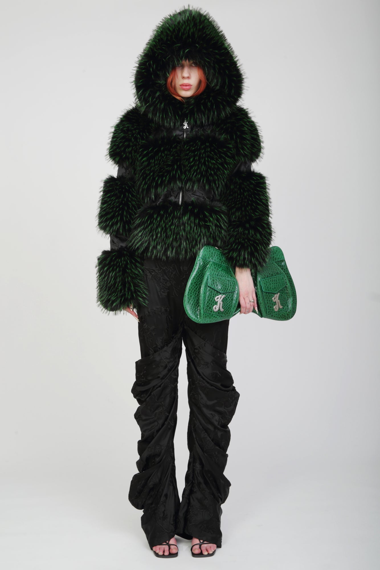 Memphy Fur Panel Coat – Kim Shui Studio