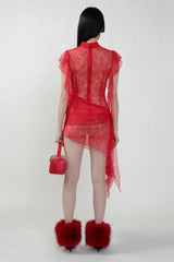 Pre Order: Red Lace Mini Dress