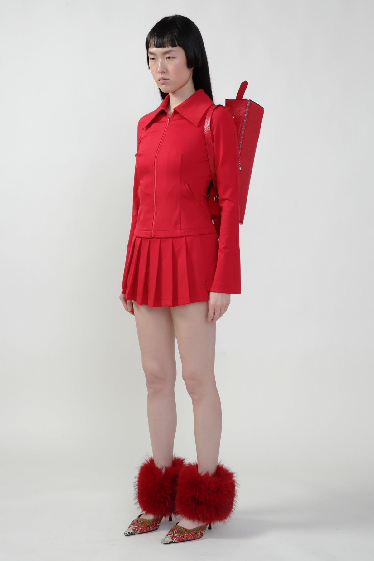 Pre Order: Red Zip up Shirt