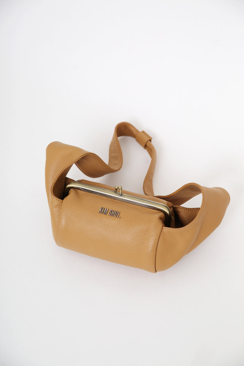 Snap Bag in Light Brown- Pre Order