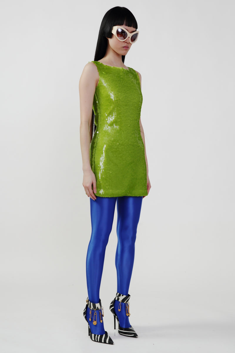 Mesh Wrap Gown in Green X-Small / Green Mesh Wrap Gown in Green X-Small / Green