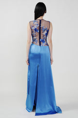 Pre Order: Cobalt Blue Satin Gown
