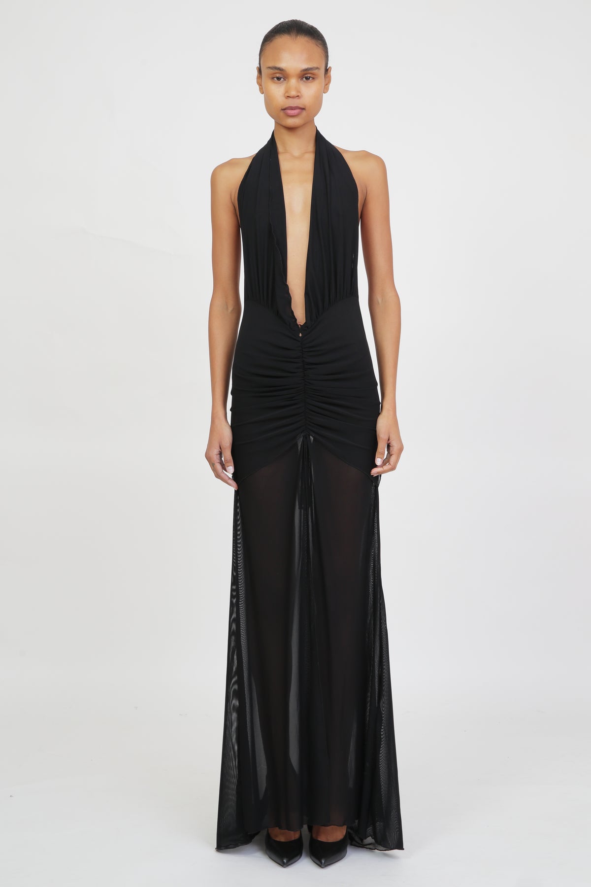Mesh Maxi Dress in Black-Pre Order Kim Shui Studio Mesh Maxi Dress in Black-Pre Order Kim Shui Studio