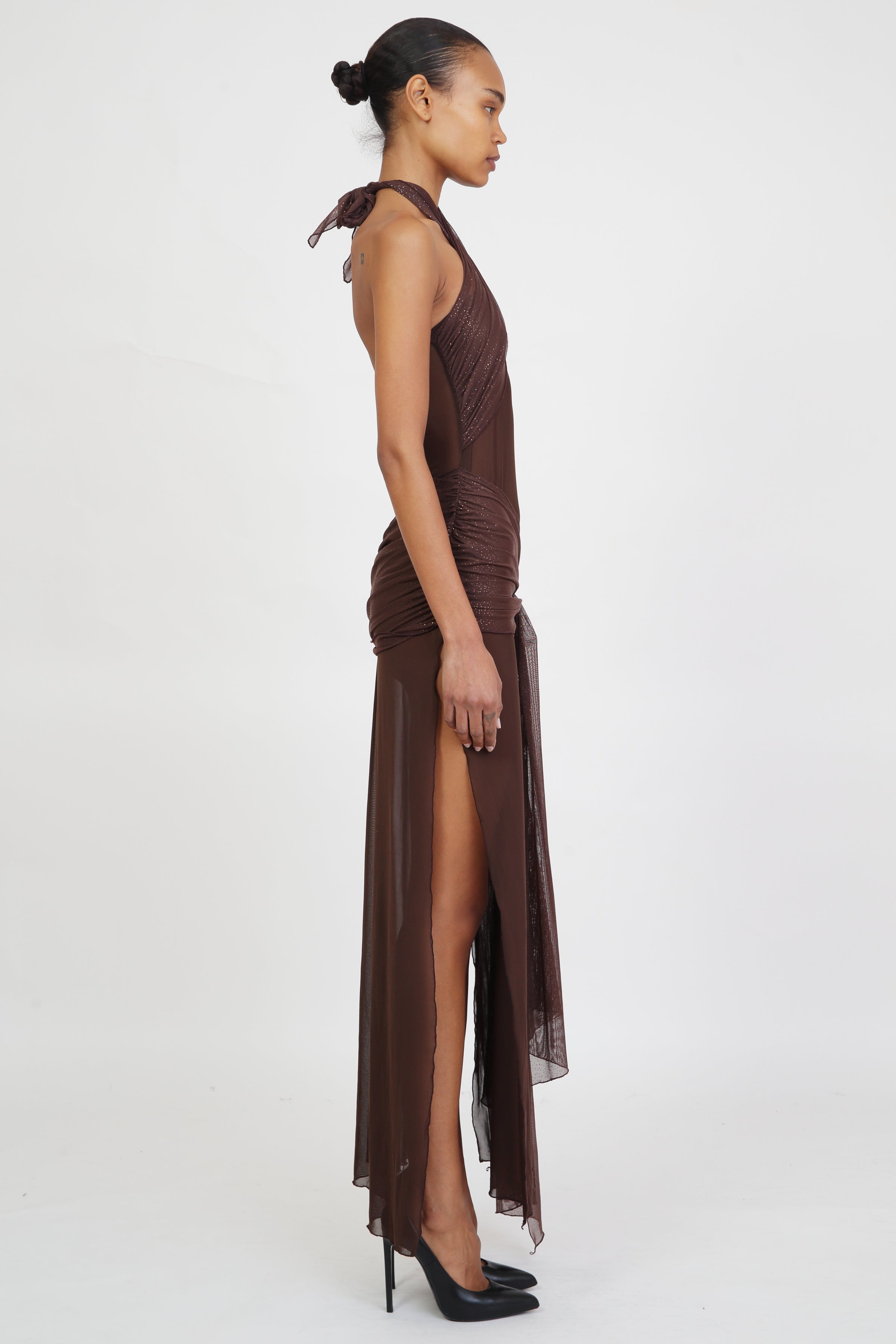 BROWN MESH GLITTER WRAP-Pre Order Kim Shui Studio BROWN MESH GLITTER WRAP-Pre Order Kim Shui Studio