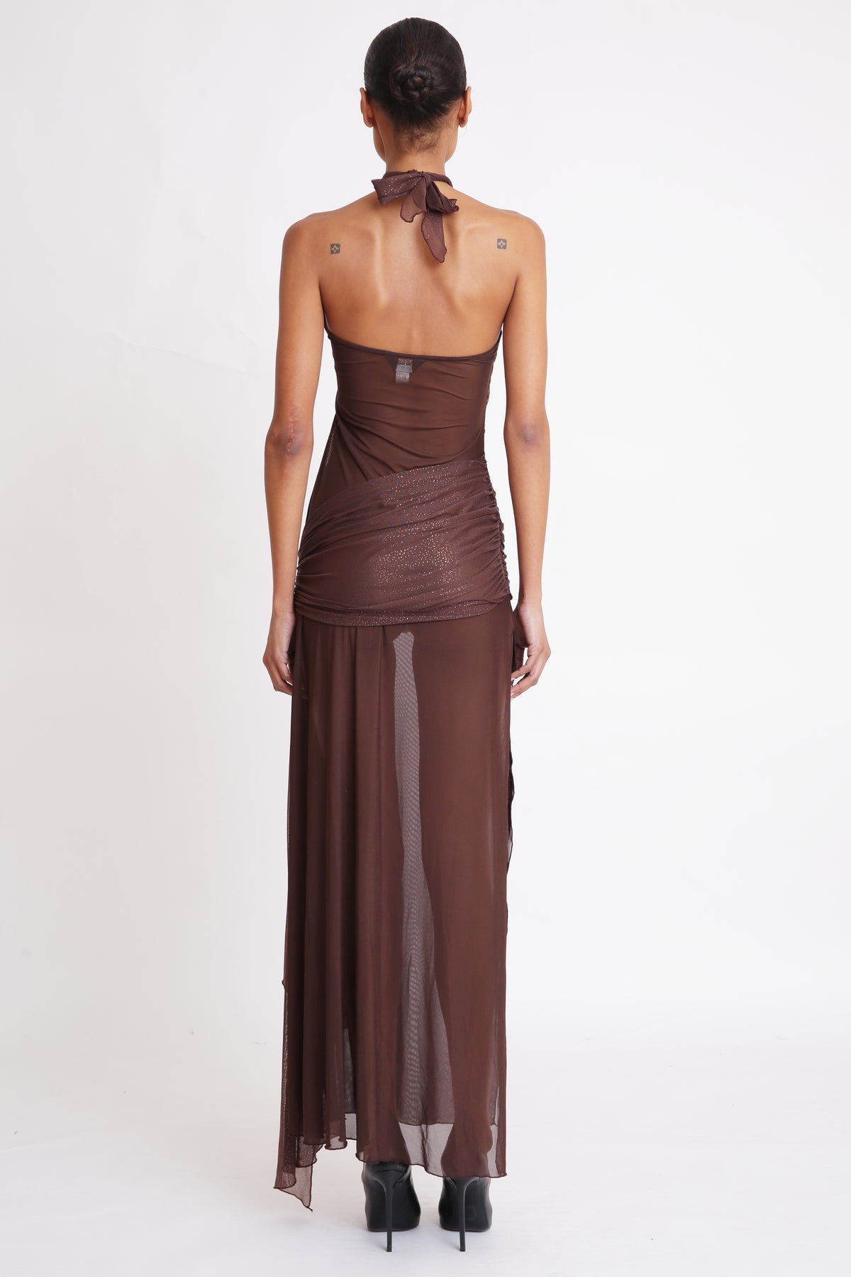 BROWN MESH GLITTER WRAP-Pre Order