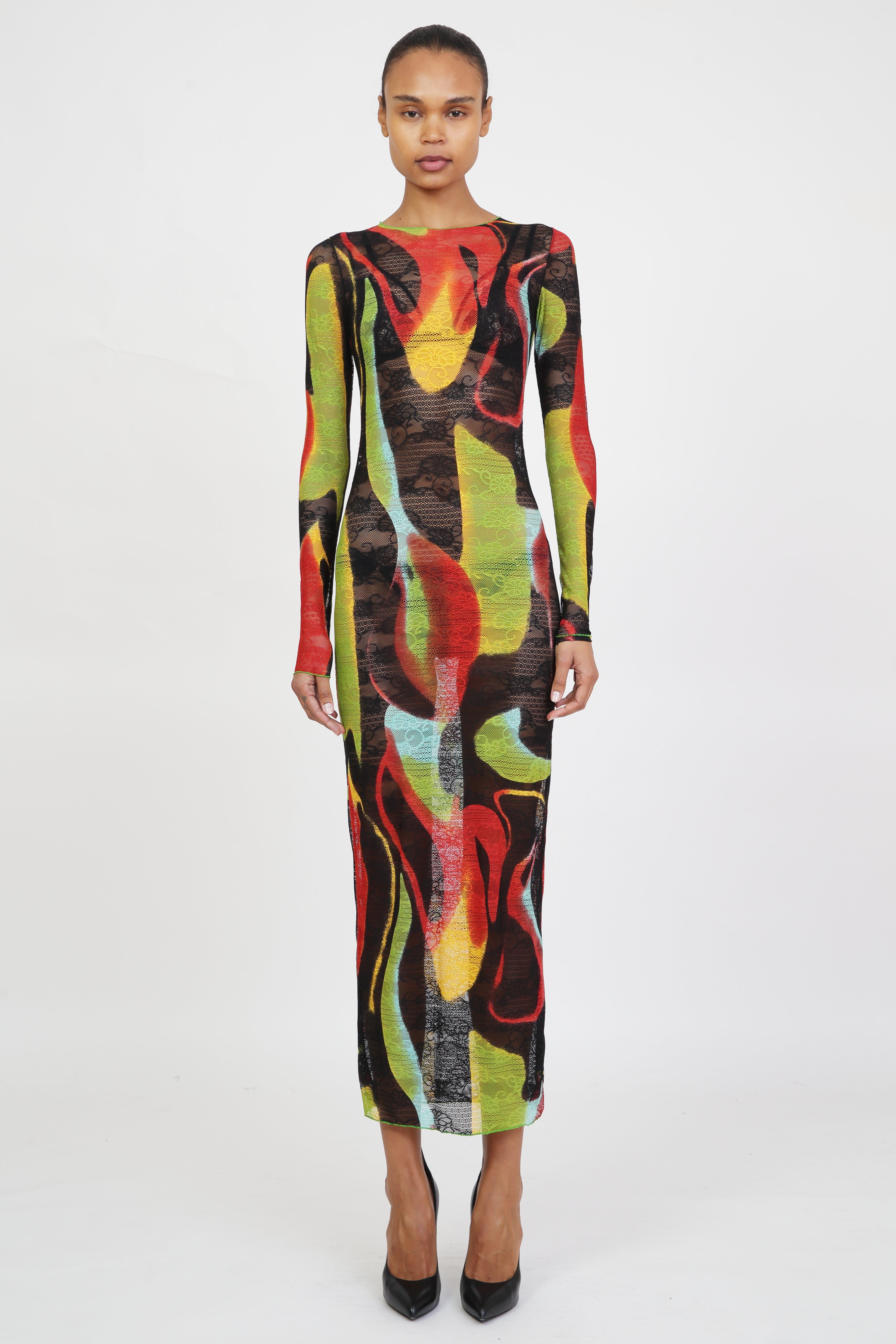 Green Swirl Maxi Dress – Kim Shui Studio