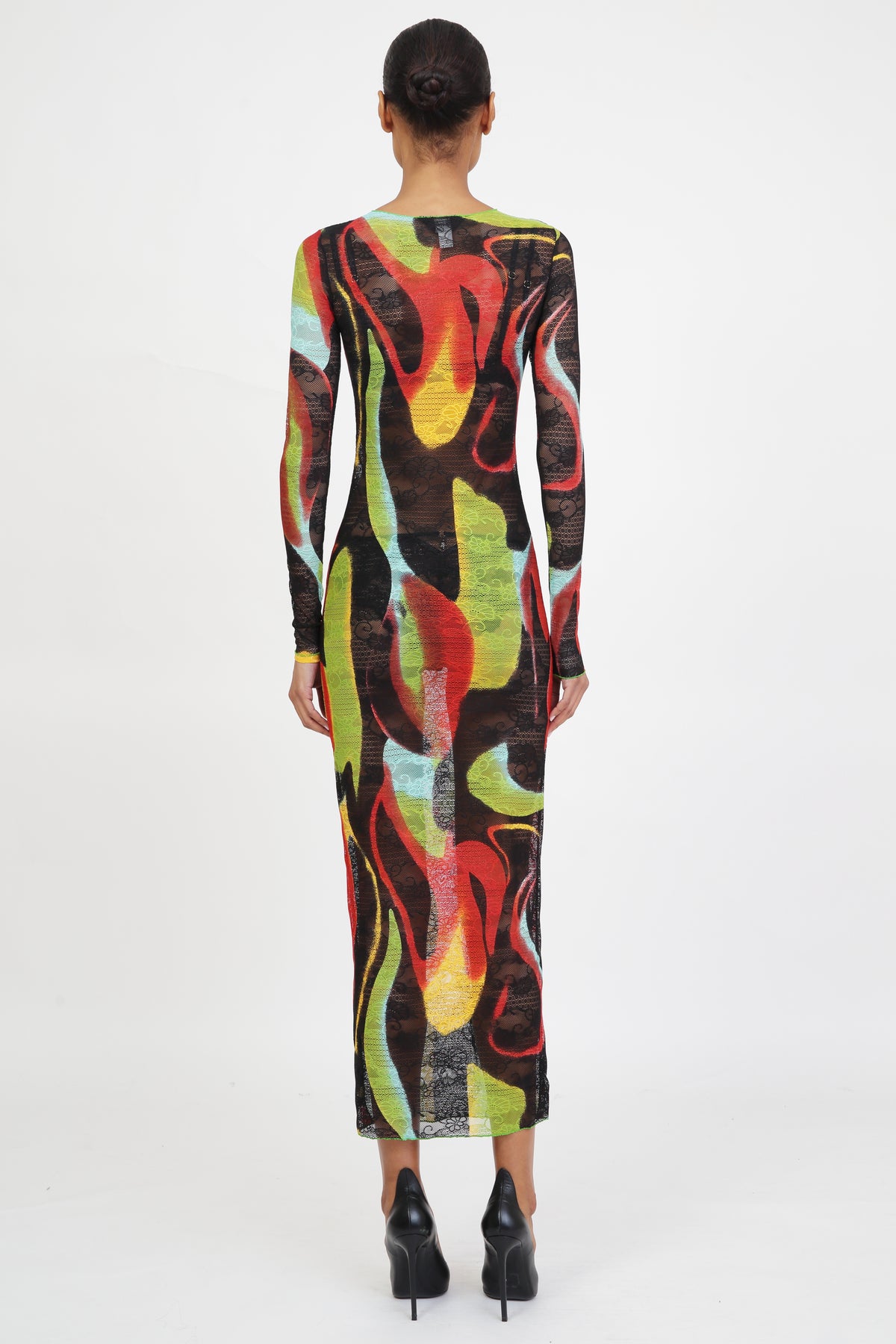 Green Swirl Maxi Dress