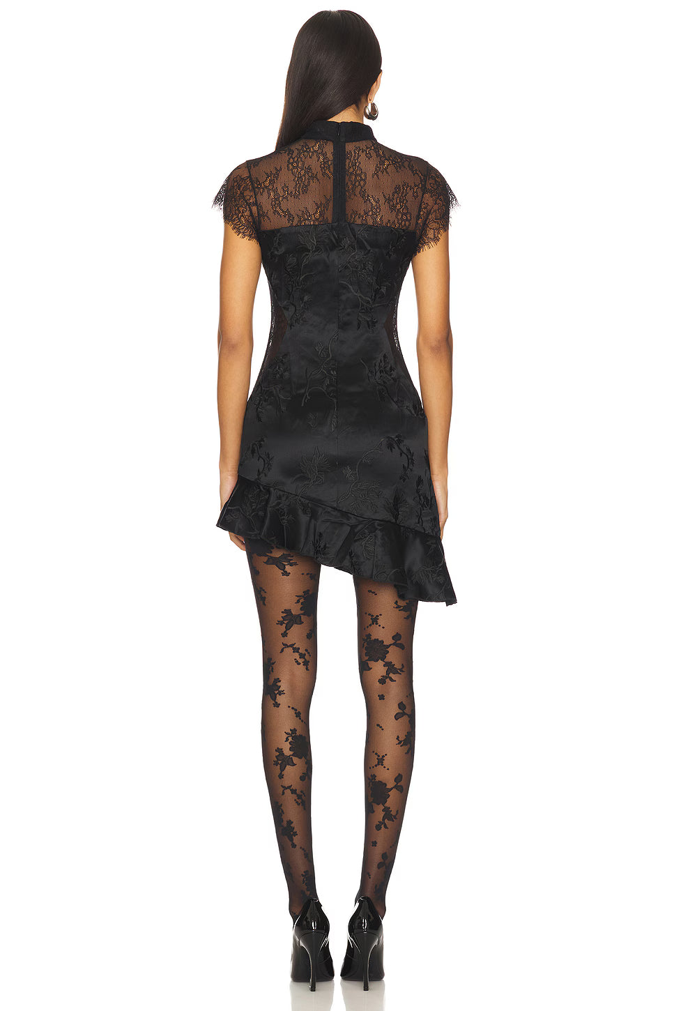 Lucy Silk Embroidered Lace Qi Pao Pre Order