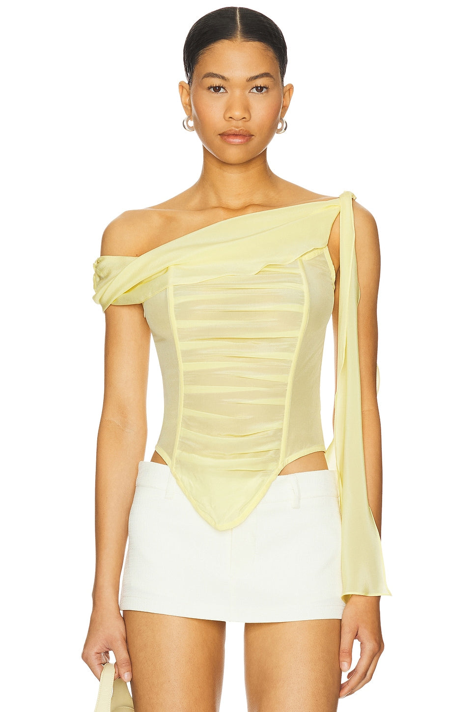 Chiffon Top in Yellow