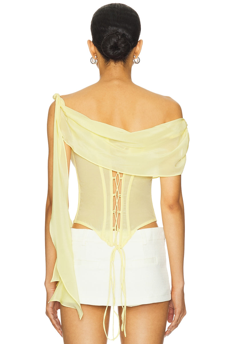 Chiffon Top in Yellow