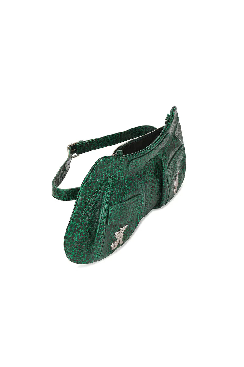 Green Croc Butt Bag