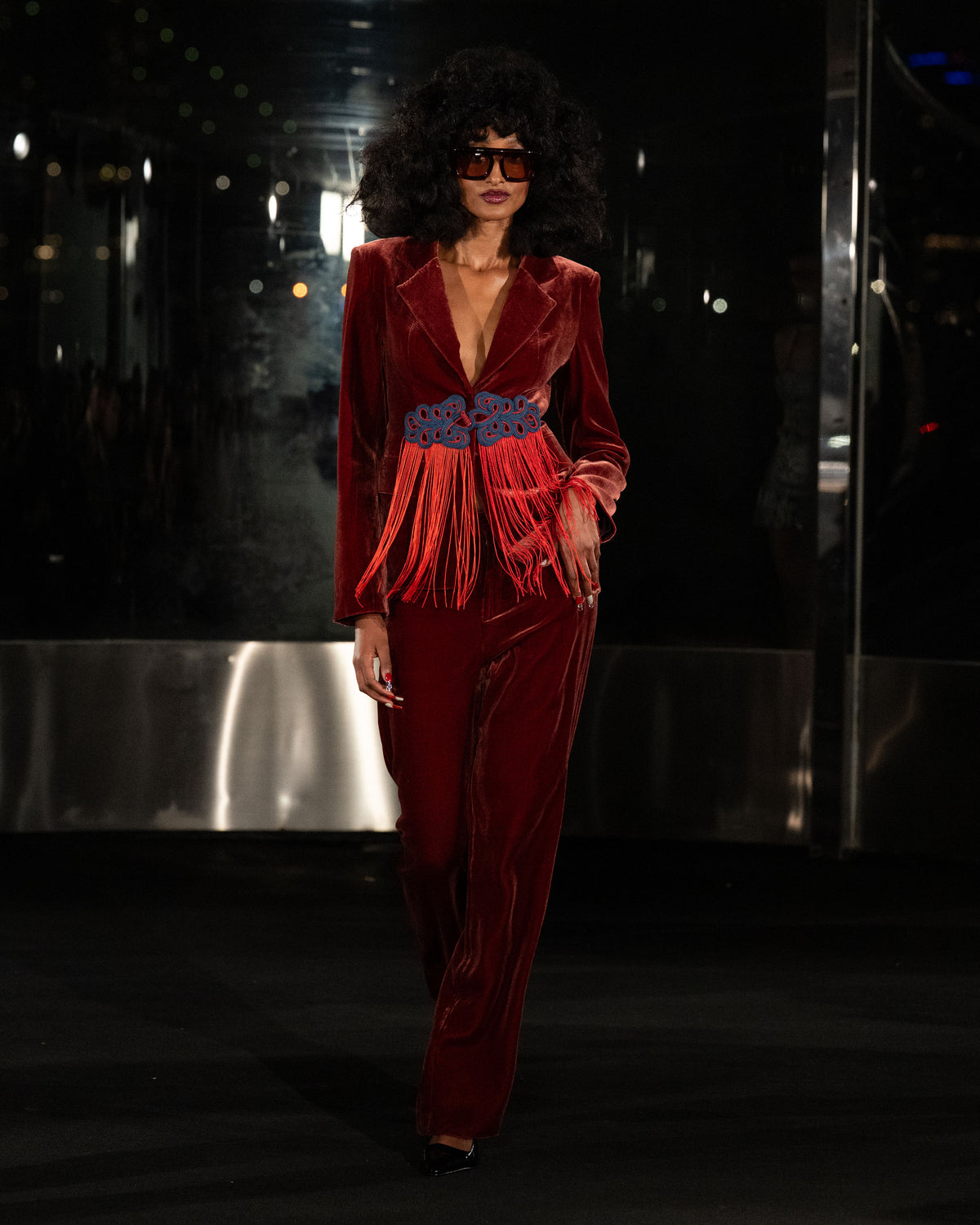 Lihem Silk Velvet Blazer