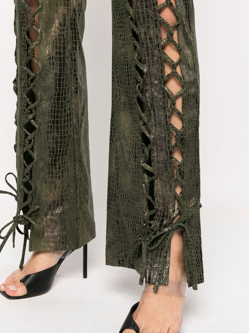 Lace Up Croc Pant -Pre Order