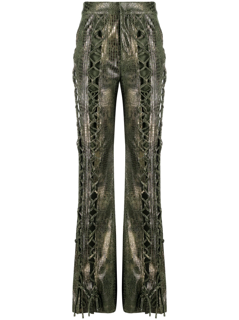 Lace Up Croc Pant -Pre Order