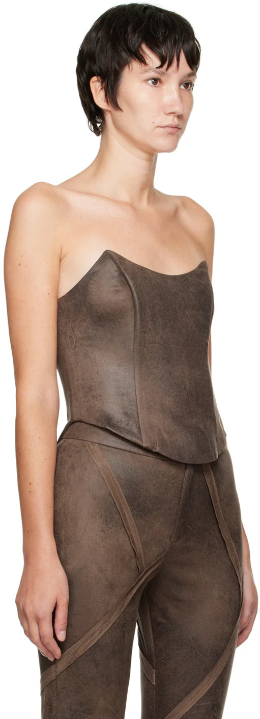 Brown Corset Camisole