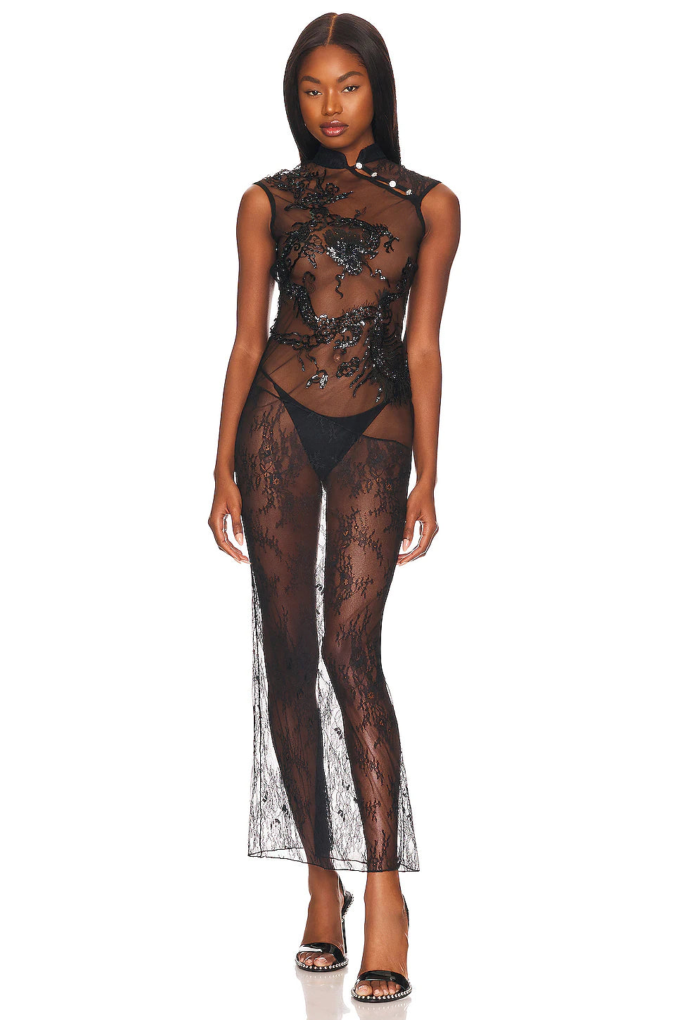 Beaded Dragon Gown Kim Shui Studio