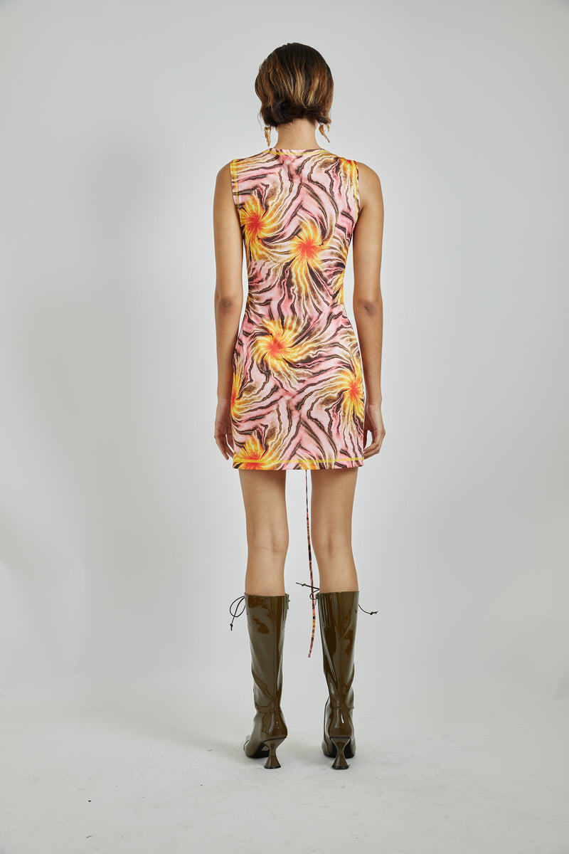Dress: Tropic Lace Tie Up Dress Kim Shui Studio Dress: Tropic Lace Tie Up Dress Kim Shui Studio