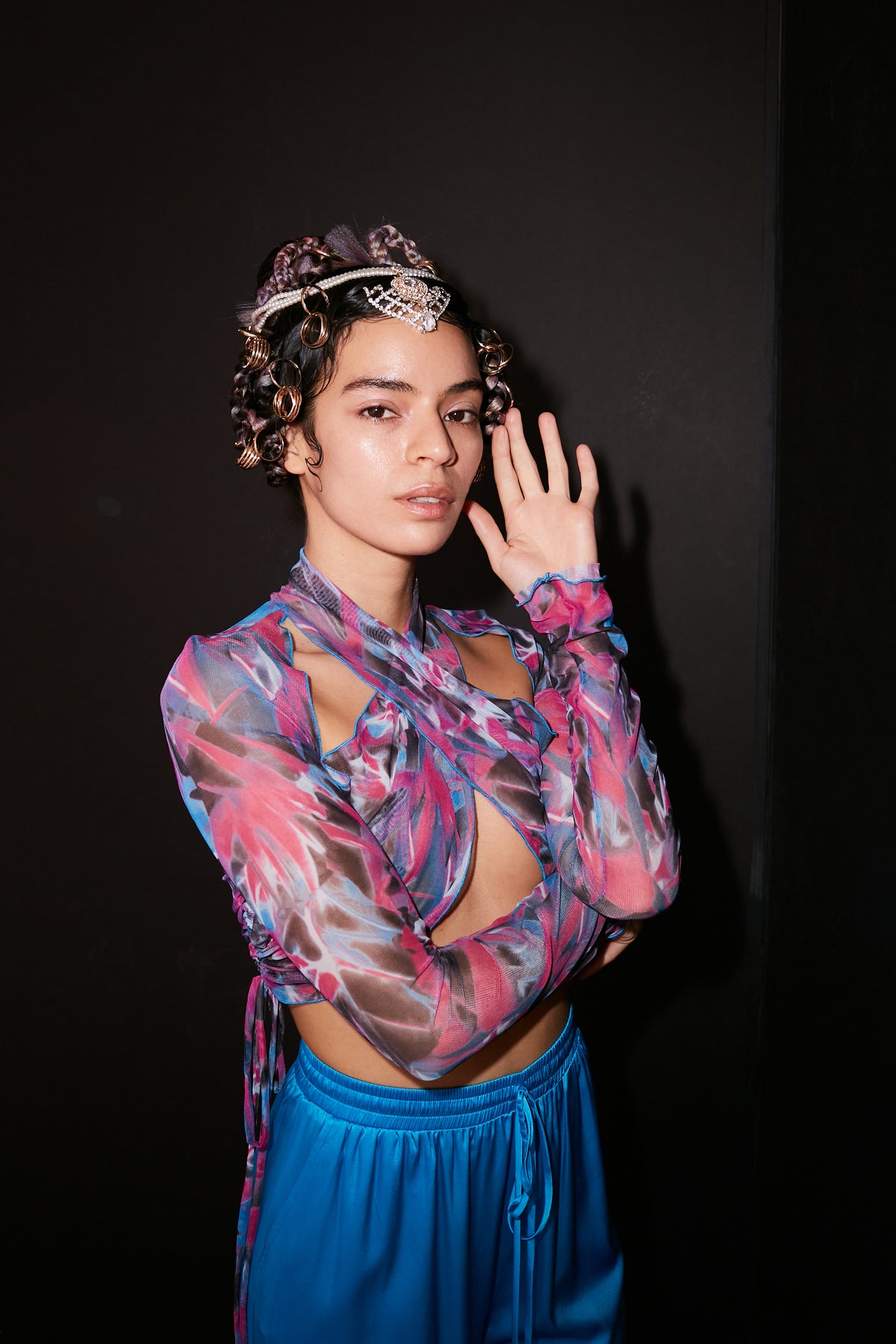 Pink Tropic Wrap Top
