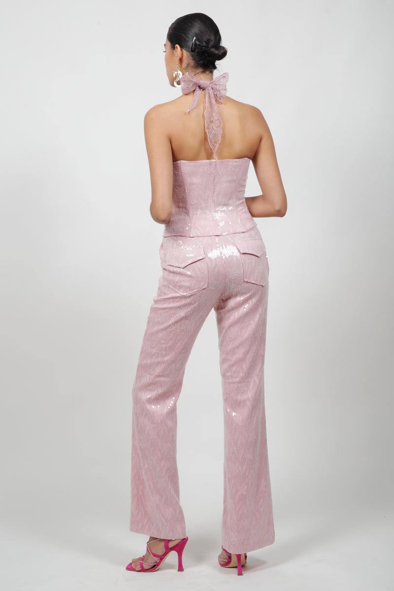 Pink Pailette Pants