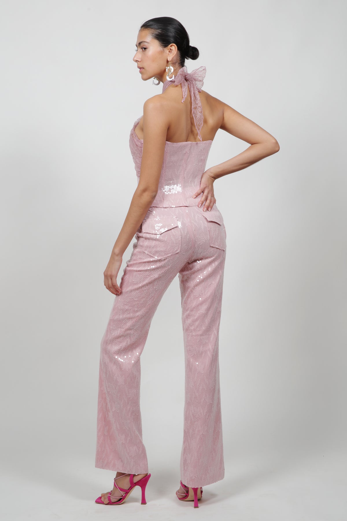 Pink Pailette Pants