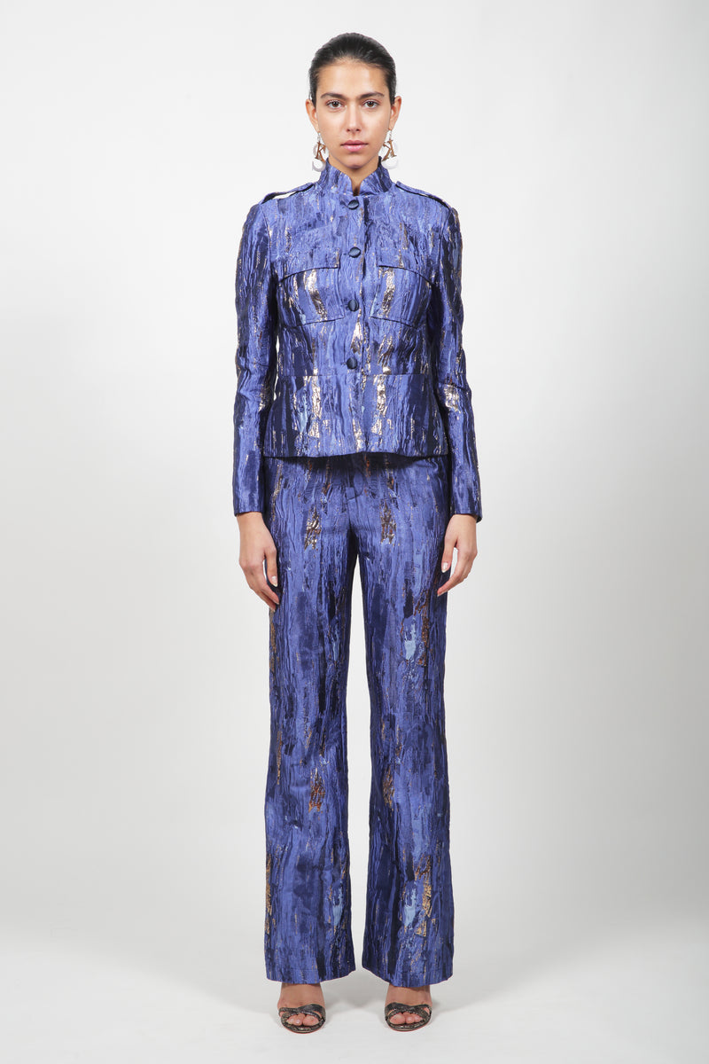 Metallic Jacquard Pant